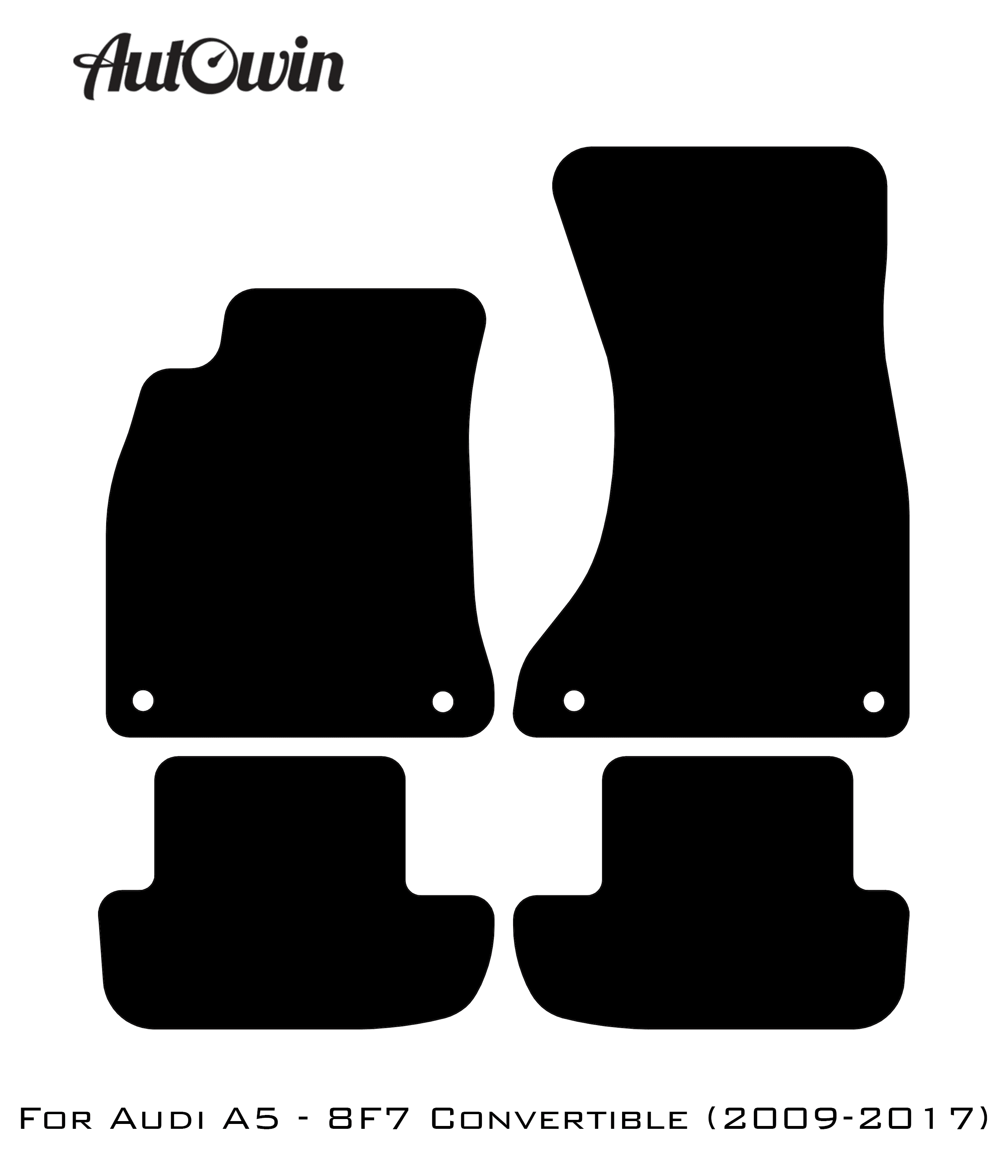 Floor Mats for Audi A5 - 8F7 Convertible (2009-2017) - AutoWin