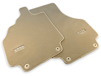 Floor Mats for Audi R8 (2007-2015) Beige Carpet ER56 Design - AutoWin