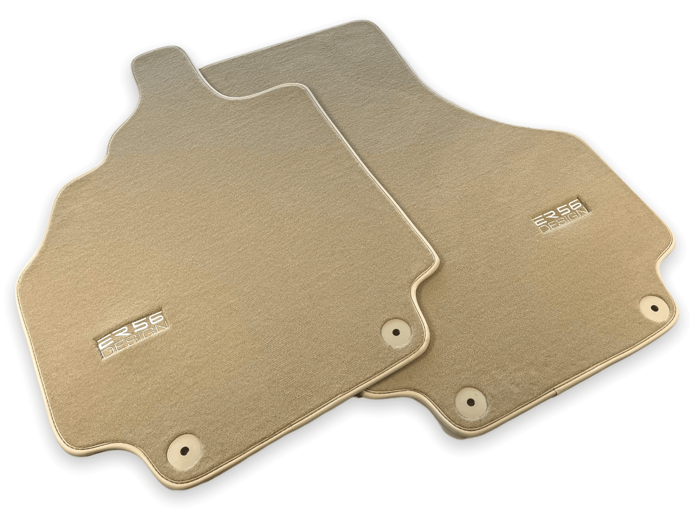Floor Mats for Audi R8 (2007-2015) Beige Carpet ER56 Design - AutoWin