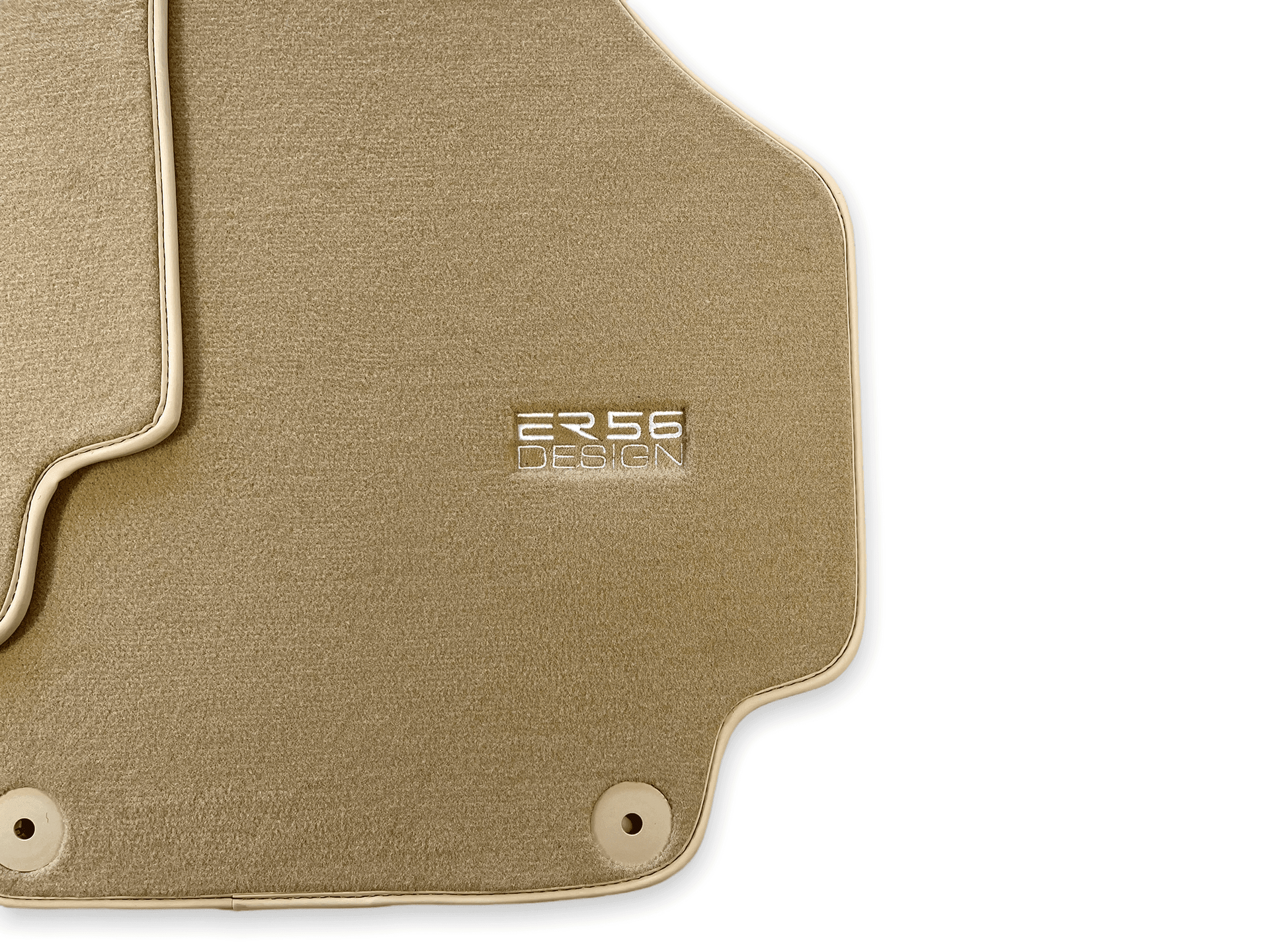 Floor Mats for Audi R8 (2007-2015) Beige Carpet ER56 Design - AutoWin