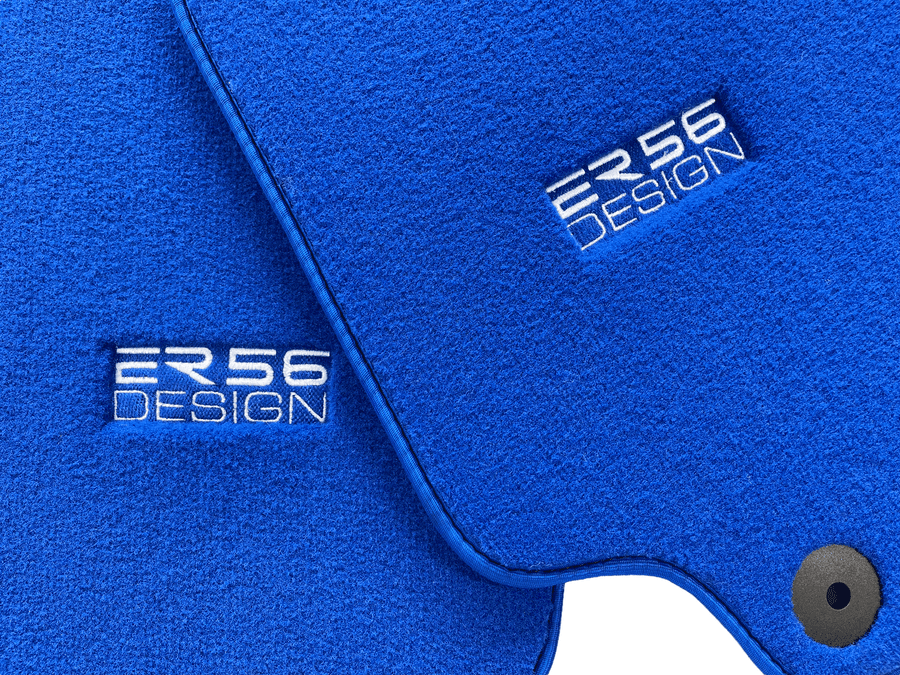 Floor Mats for Audi R8 2007-2015 Blue Carpet ER56 Design - AutoWin