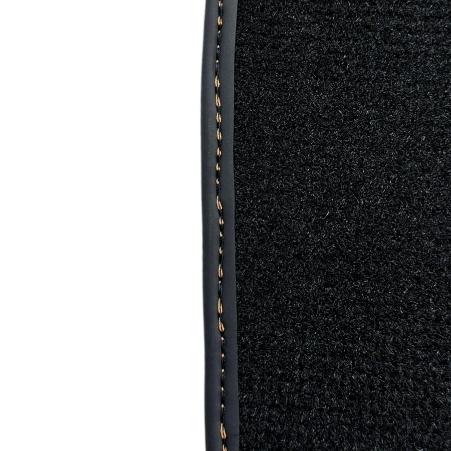 Floor Mats For Bentley Flying Spur (2019-2023) with Orange Alcantara Leather - AutoWin