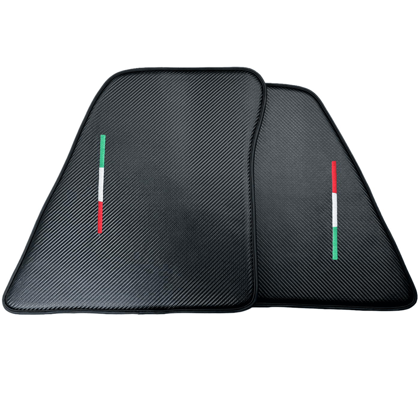 Floor Mats for Ferrari 296 GTS (2022-2024) Made From Carbon Fiber Leather - AutoWin
