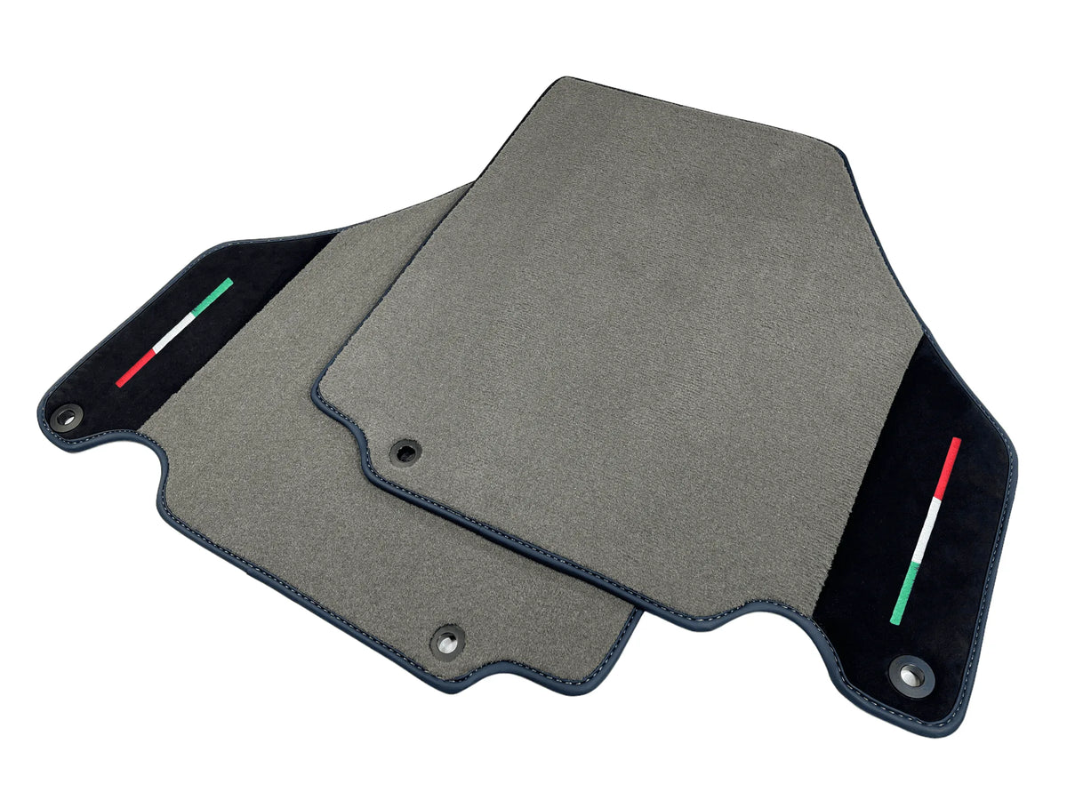Floor Mats For Ferrari 360 Modena 1999-2005 Gray With Alcantara Leather - AutoWin