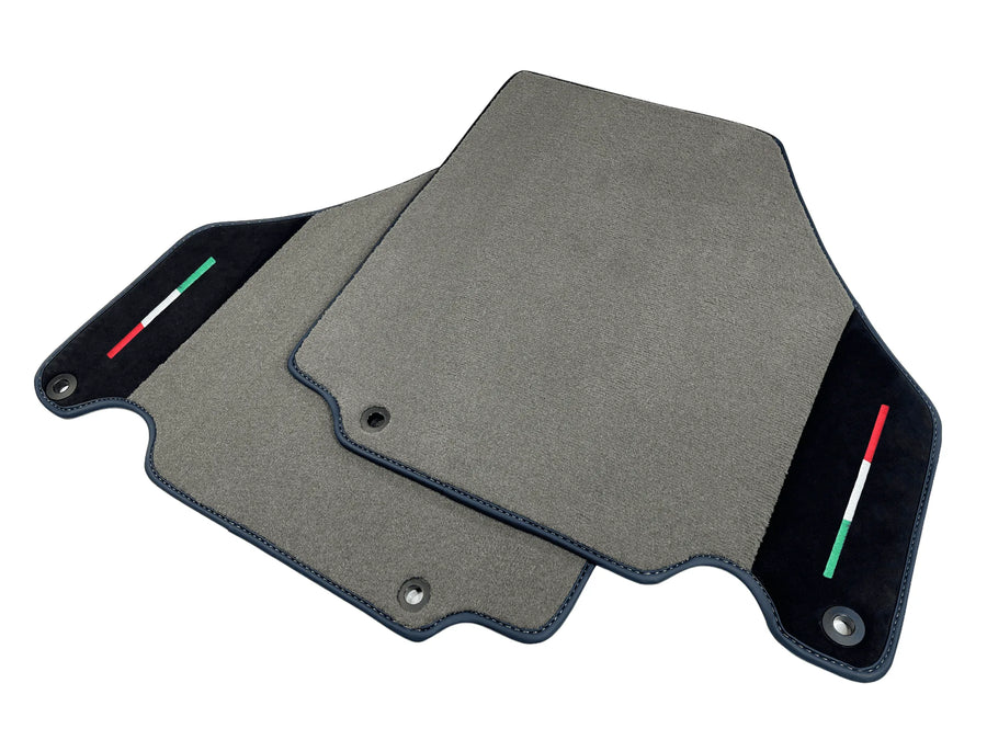 Floor Mats For Ferrari 360 Modena 1999-2005 Gray With Alcantara Leather - AutoWin