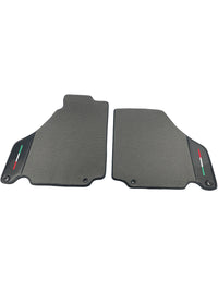 Floor Mats For Ferrari 360 Modena 1999-2005 Gray With Carbon Fiber Leather - AutoWin