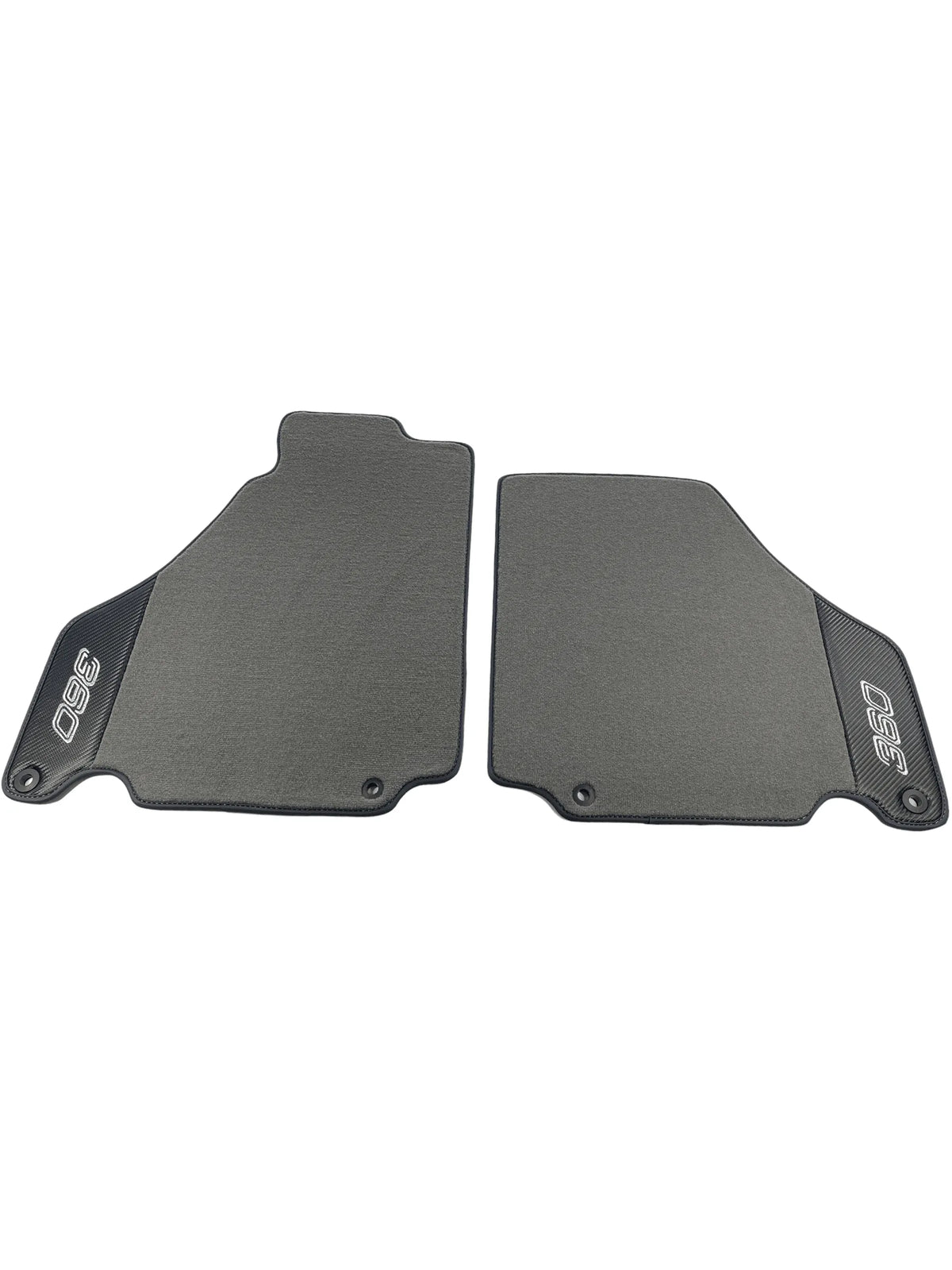 Floor Mats For Ferrari 360 Modena 1999-2005 Gray With Carbon Fiber Leather - AutoWin