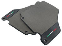 Floor Mats For Ferrari 360 Modena 1999-2005 Gray With Carbon Fiber Leather - AutoWin