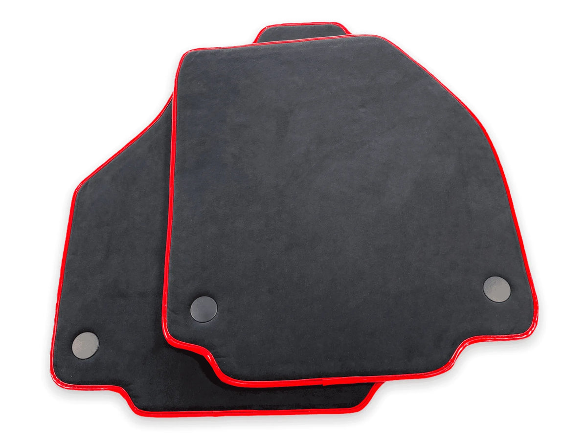 Floor Mats For Ferrari 458 GT2 (2012-2015) Alcantara Leather Red Trim