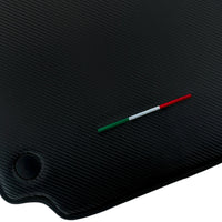 Floor Mats for Ferrari 458 GT2 (2012-2015) Carbon Fiber Leather Autowin Brand Italian Edition