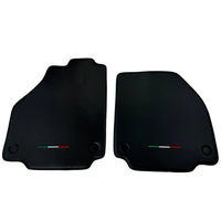 Floor Mats for Ferrari 458 GT2 (2012-2015) Carbon Fiber Leather Autowin Brand Italian Edition