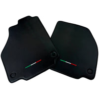 Floor Mats for Ferrari 458 GT2 (2012-2015) Carbon Fiber Leather Autowin Brand Italian Edition