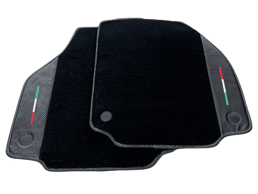 Floor Mats For Ferrari 458 GT2 (2012-2015) Carbon Leather