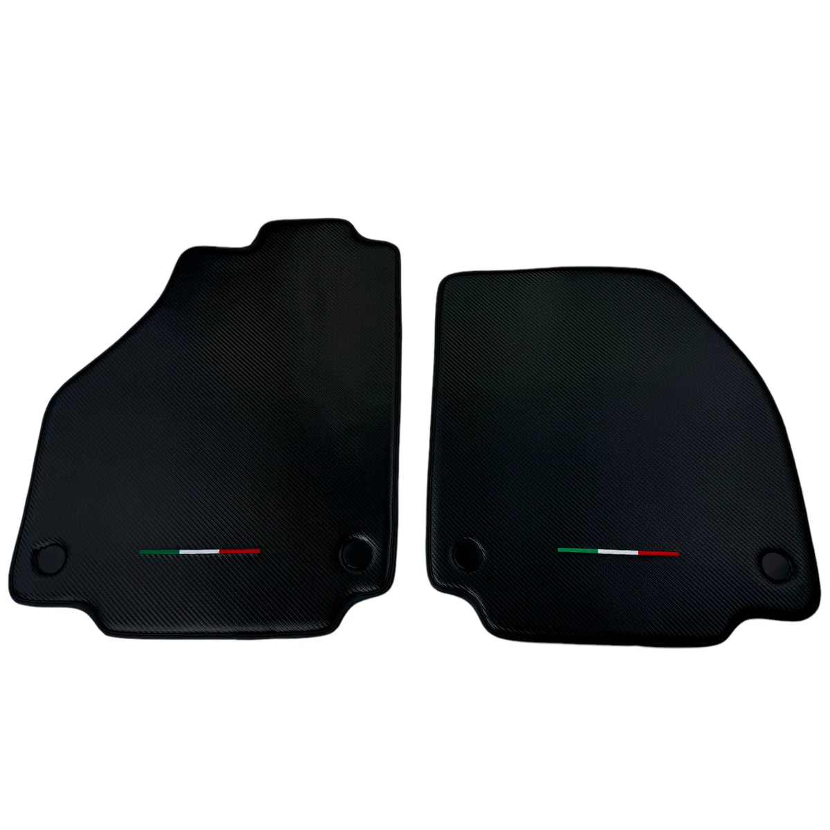 Floor Mats for Ferrari 458 Italia (2009-2015) Carbon Fiber Leather Autowin Brand Italian Edition