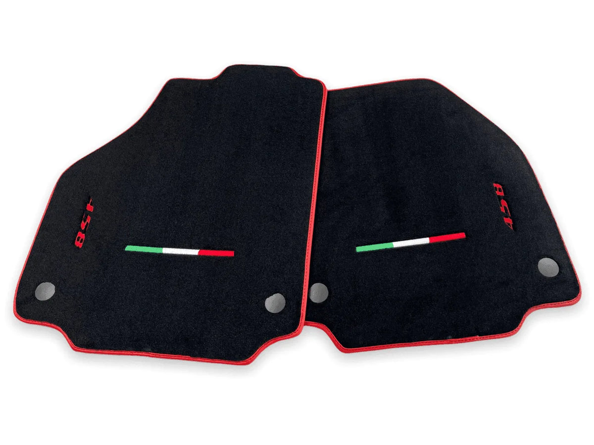 Floor Mats For Ferrari 458 Italia (2009-2015) Red Trim - AutoWin