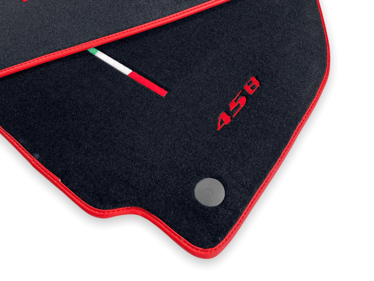 Floor Mats For Ferrari 458 Italia (2009-2015) Red Trim - AutoWin