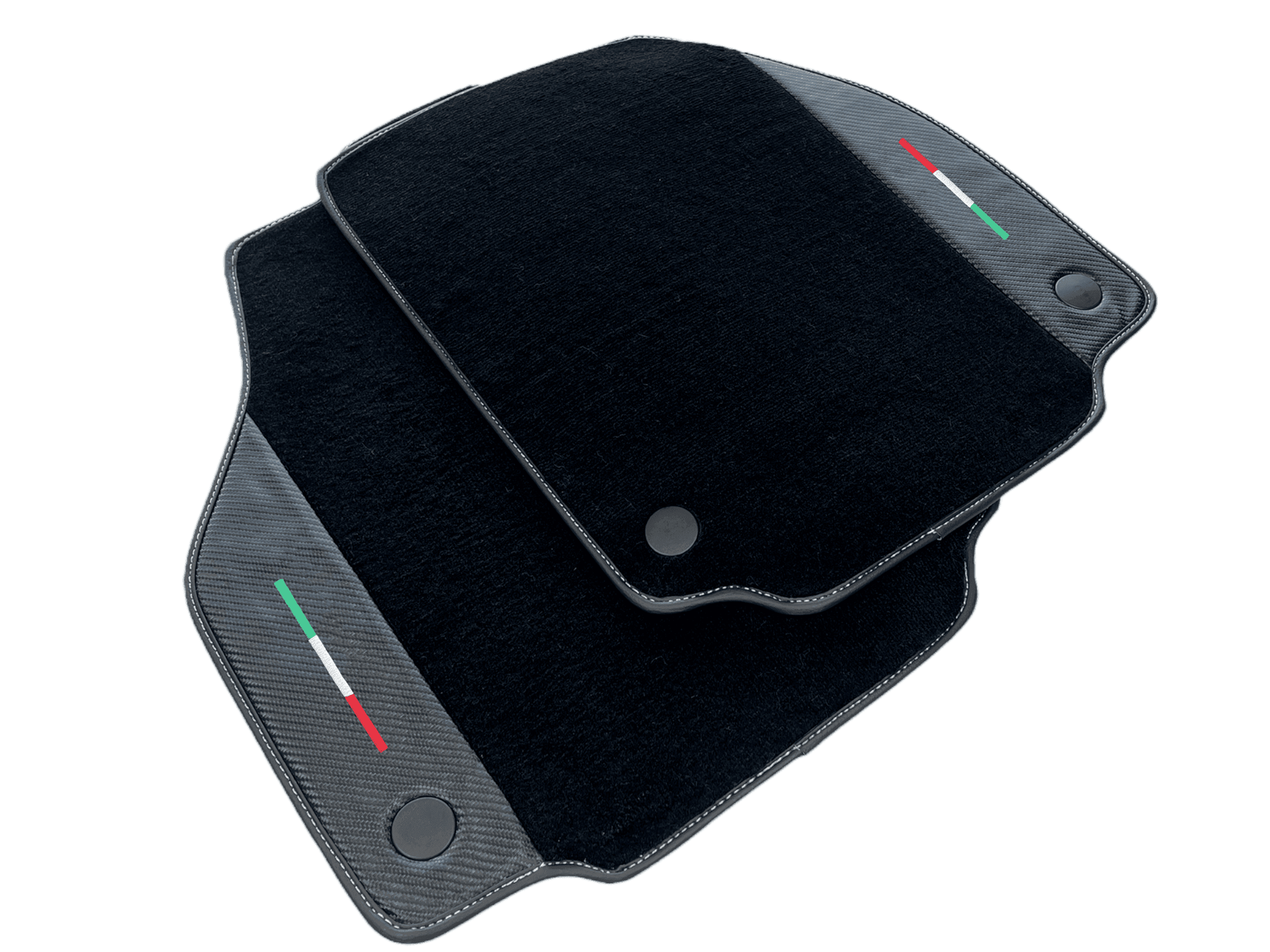 Floor Mats For Ferrari 458 Speciale (2012-2015) Carbon Leather - AutoWin
