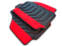 Floor Mats For Ferrari 458 Speciale (2012-2015) Leather With Red Alcantara