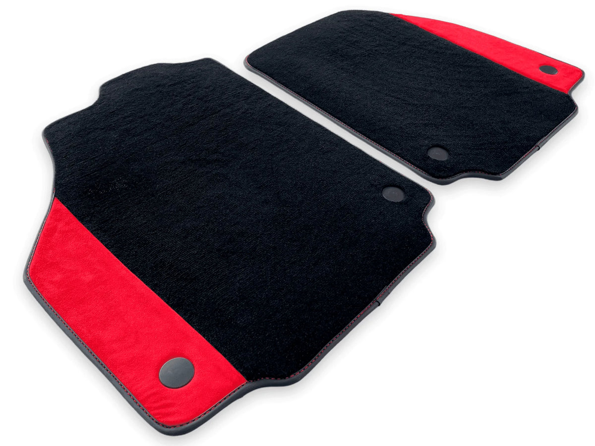 Interior look of floor mats for Floor Mats For Ferrari 458 Spider 2012-2015 Red Alcantara Leather