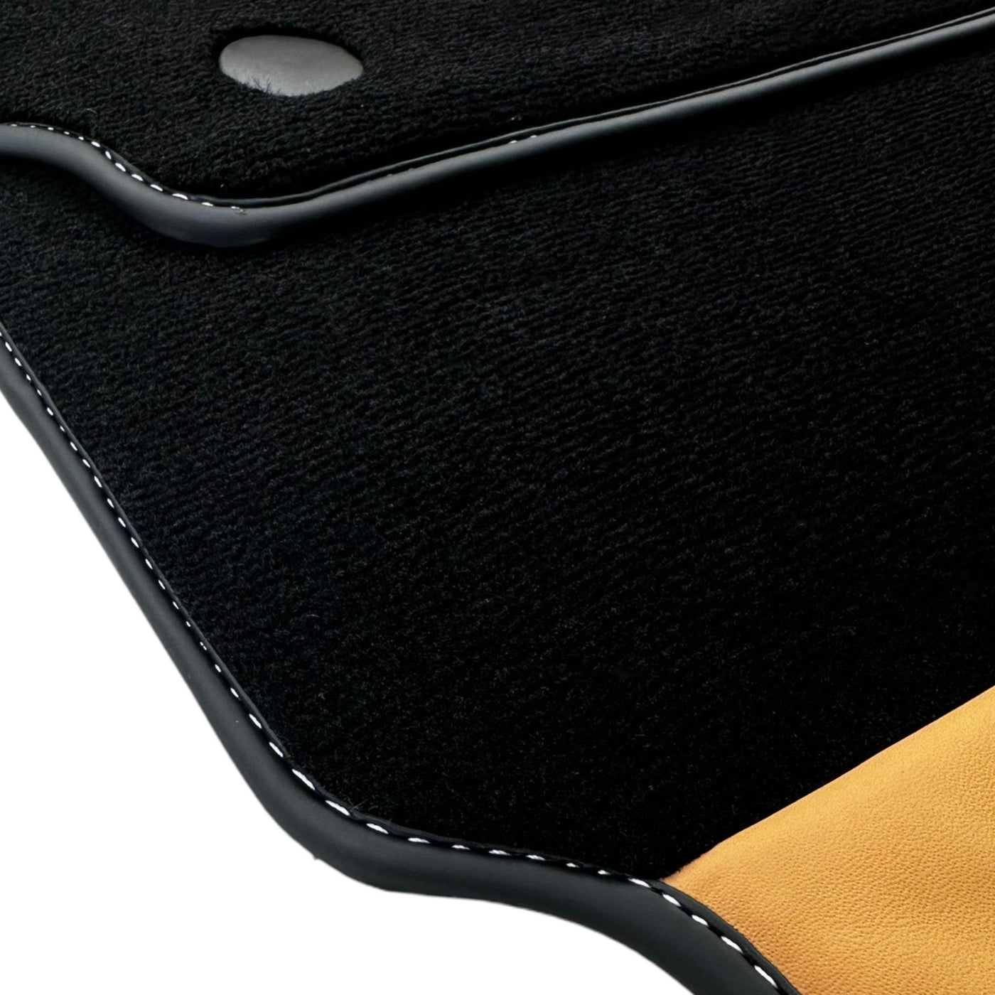 Floor Mats for Ferrari 458 Italia (2009-2015) with Beige Tradizione Nappa Leather - AutoWin