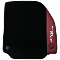 Floor Mats for Ferrari 458 Spider (2012-2015) with Bordeaux Nappa Leather - AutoWin
