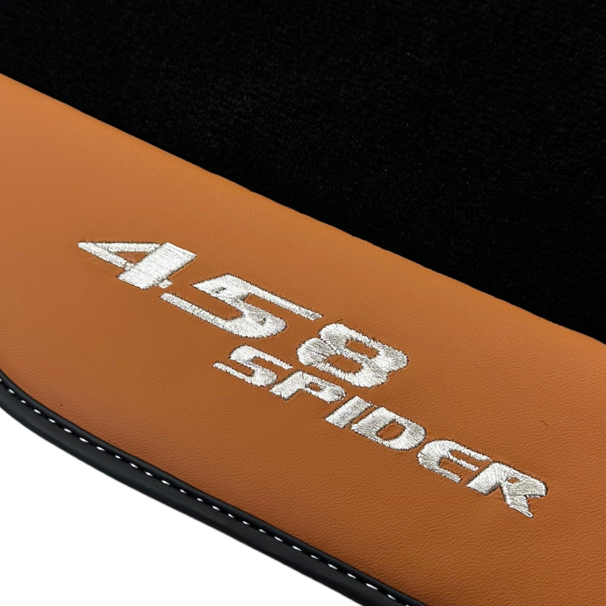 Floor Mats for Ferrari 458 Spider (2012-2015) with Cuoio Nappa Leather - AutoWin