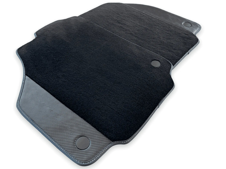 Floor Mats For Ferrari 488 Spider 2015-2022 Carbon Fiber AutoWin Brand IT Edition - AutoWin