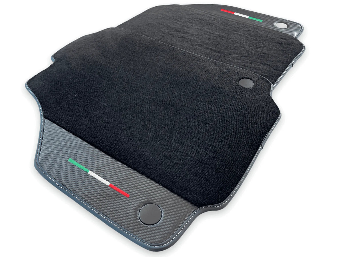 Floor Mats For Ferrari 488 Spider 2015-2022 Carbon Fiber AutoWin Brand IT Edition - AutoWin