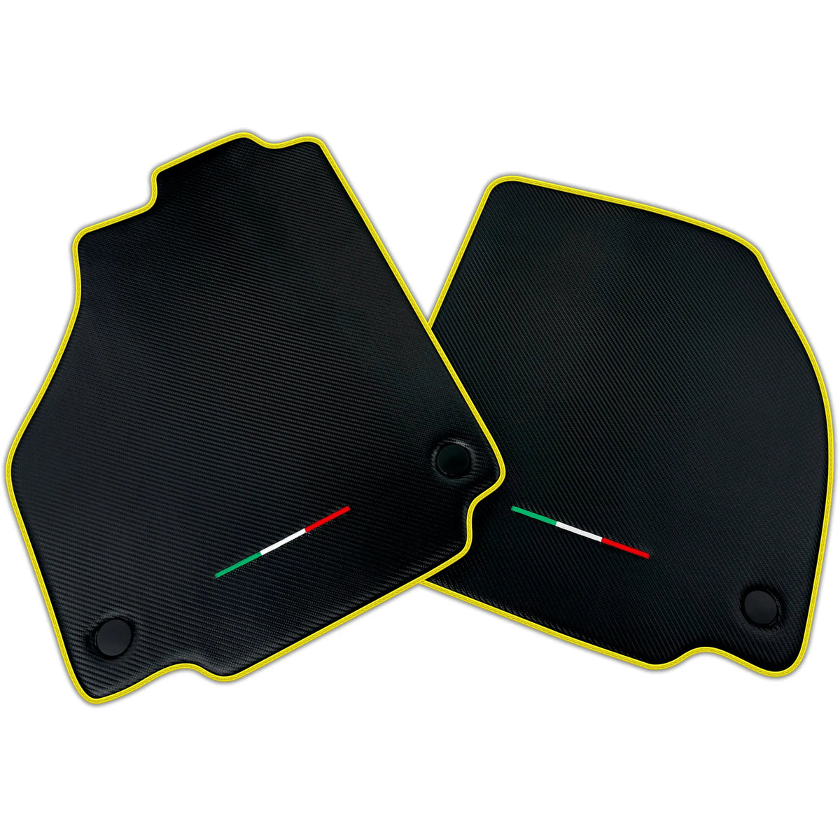Floor Mats For Ferrari 488 Spider 2015-2022 Carbon Fiber AutoWin Brand Italian Edition