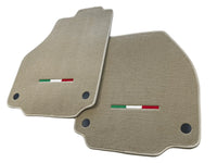 Floor Mats For Ferrari 488 Spider (2016-2022) Beige Autowin Brand Italian Edition