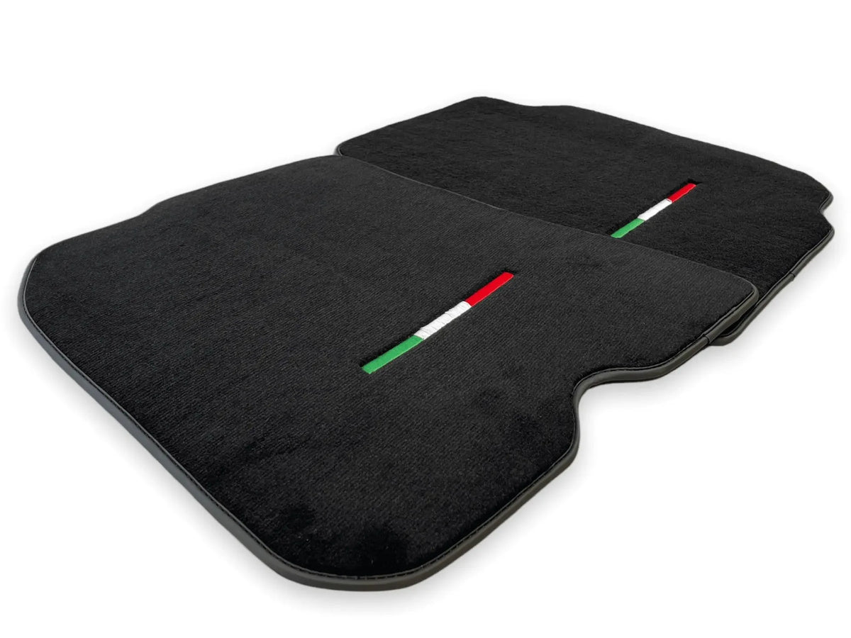 Floor Mats For Ferrari 812 Superfast Black Tailored Carpets With Italian Emblem