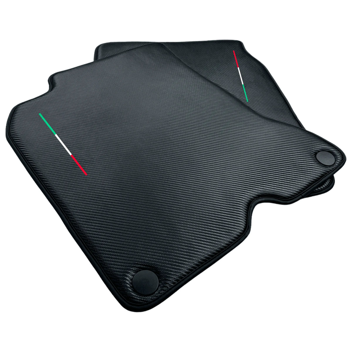 Floor Mats For Ferrari California T (2015-2018) Carbon Fiber Leather - AutoWin