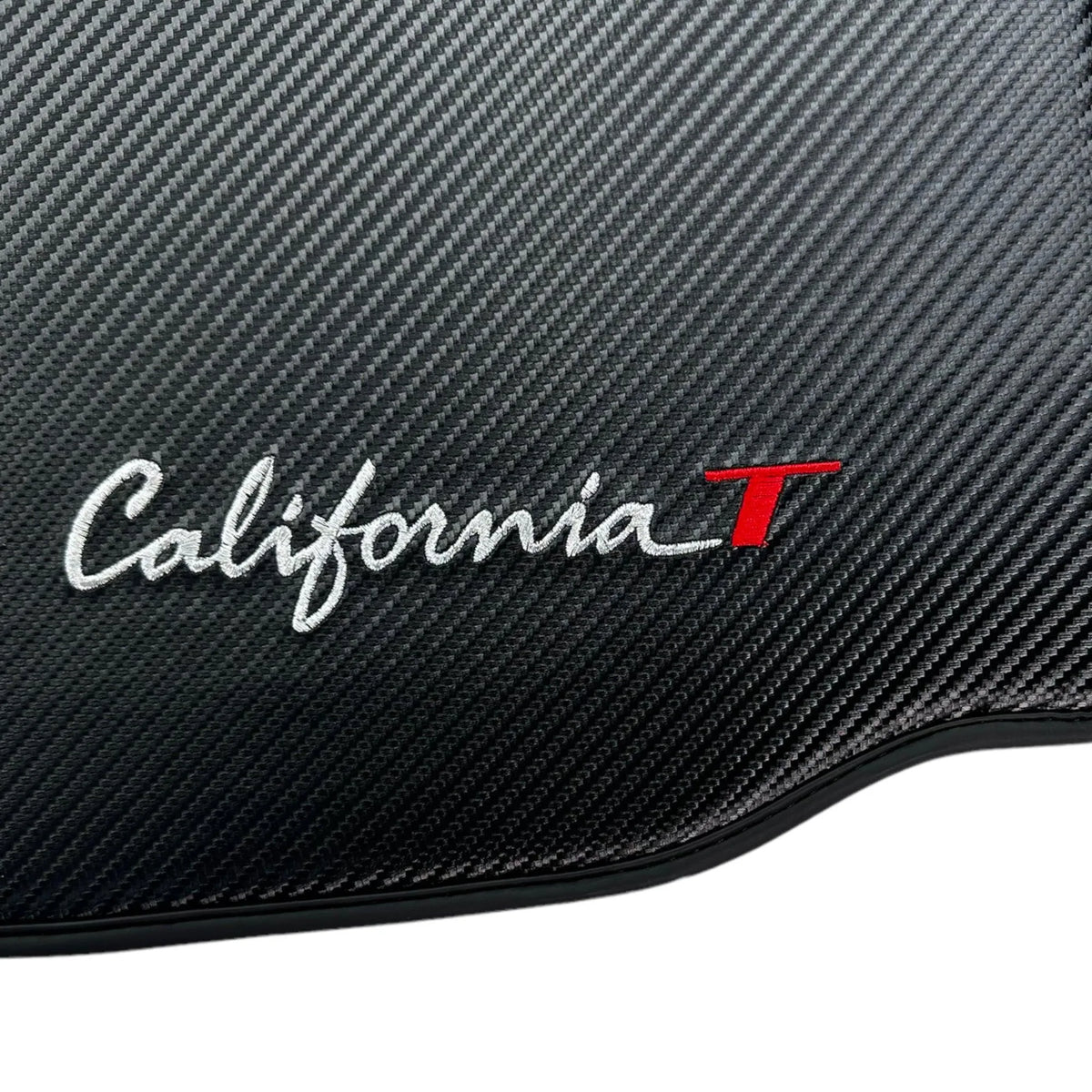 Floor Mats For Ferrari California T (2015-2018) Carbon Fiber Leather - AutoWin