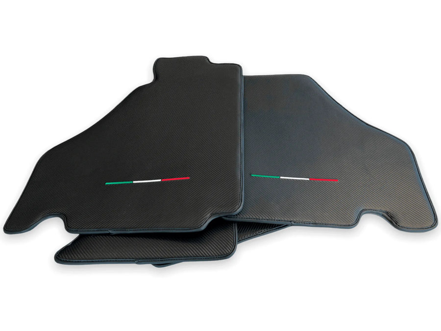 Floor Mats For Ferrari F430 2004-2009 Carbon Fiber Leather AutoWin