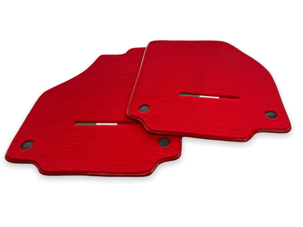 Floor Mats For Ferrari F8 Spider 2019-2022 Red Italian Edition
