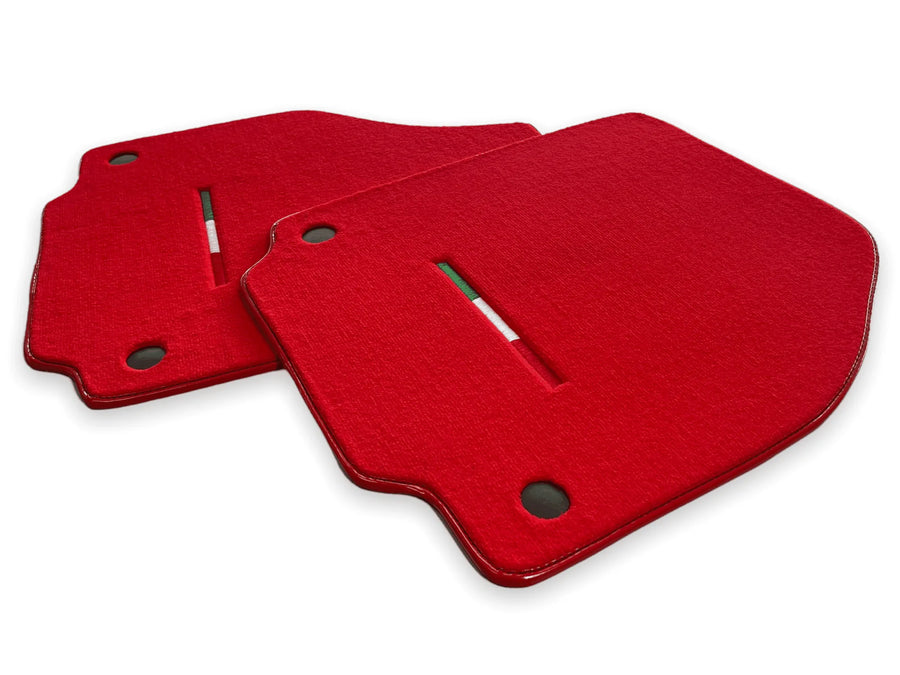 Floor Mats For Ferrari F8 Spider 2019-2022 Red Italian Edition