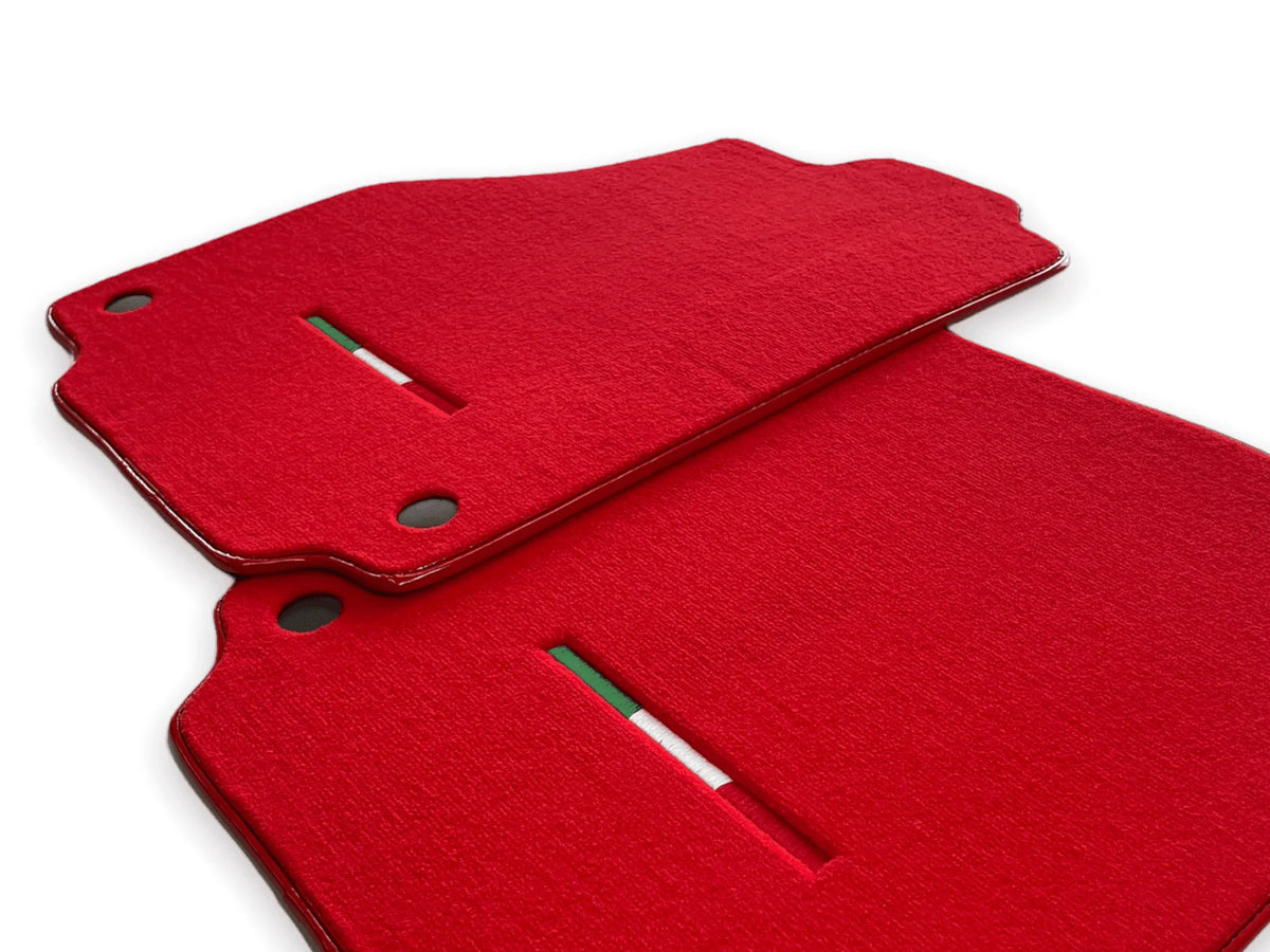 Floor Mats For Ferrari F8 Spider 2019-2022 Red Italian Edition