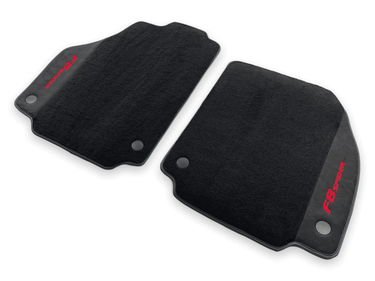 Floor Mats For Ferrari F8 Spider 2019-2022 Red Italian Edition - AutoWin