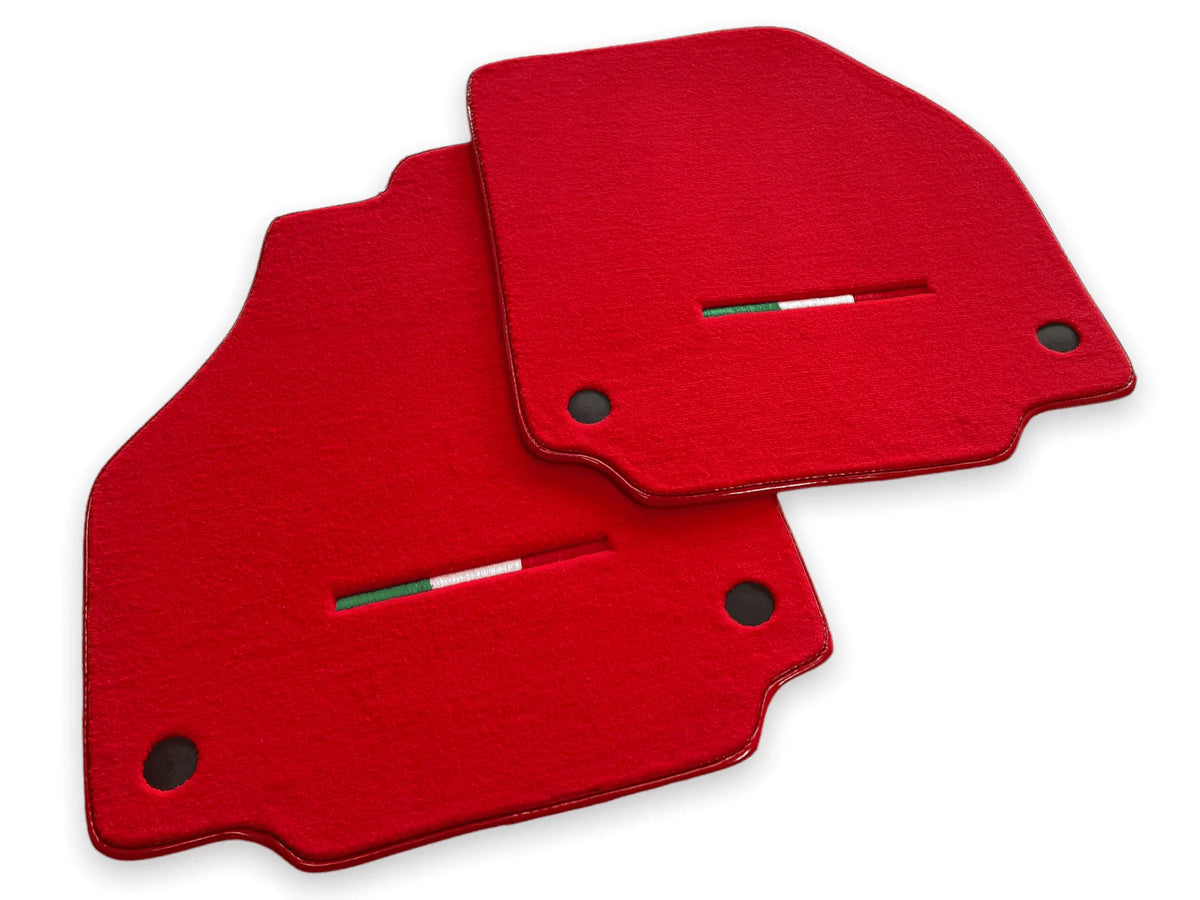 Floor Mats For Ferrari F8 Spider 2019-2022 Red Italian Edition
