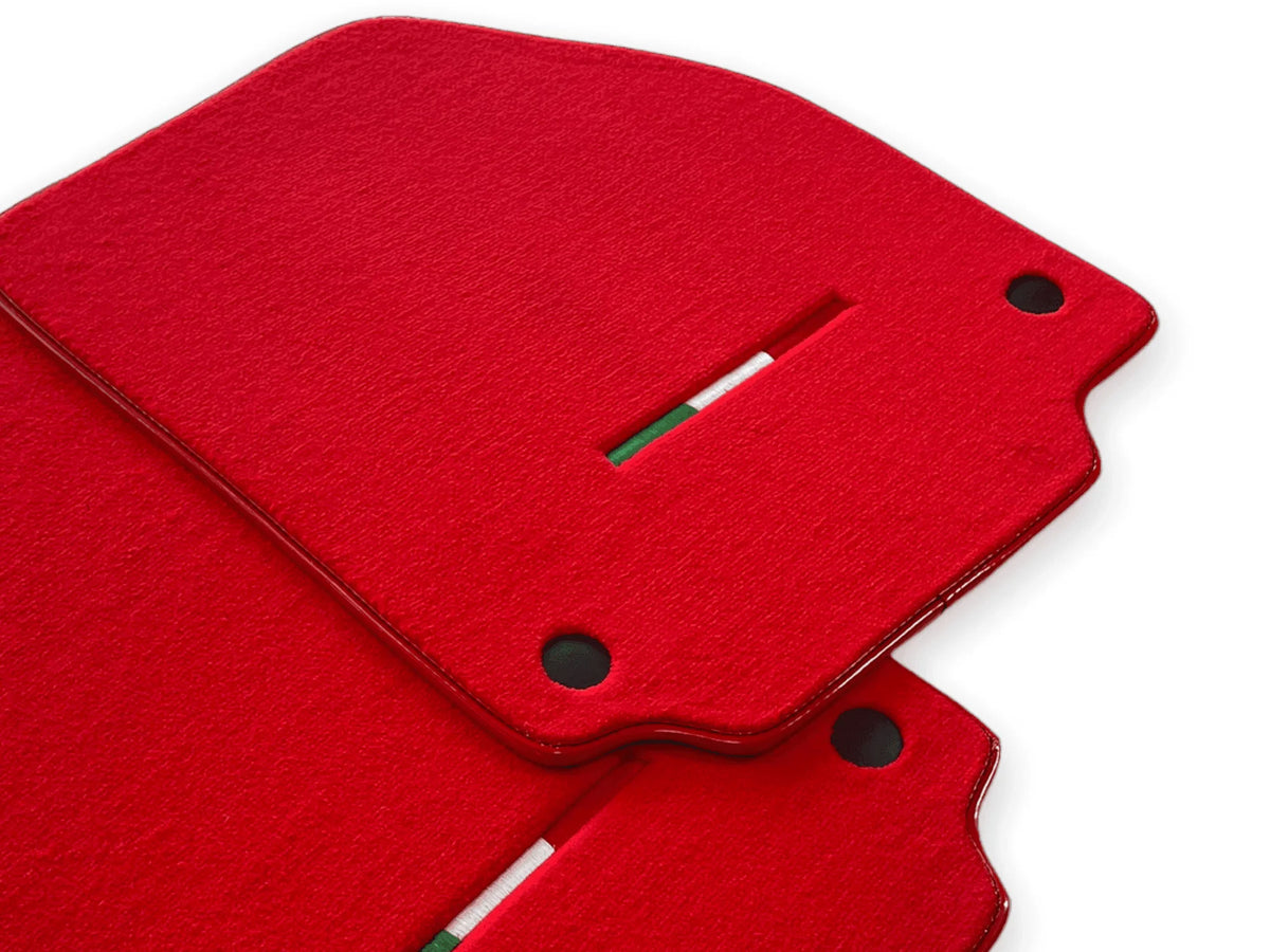 Floor Mats For Ferrari F8 Spider 2019-2022 Red Italian Edition