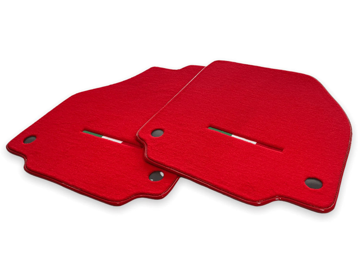 Floor Mats For Ferrari F8 Spider 2019-2022 Red Italian Edition