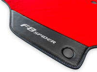 Floor Mats For Ferrari F8 Spider 2019-2022 With Carbon Leather - AutoWin