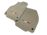 Floor Mats For Ferrari F8 Tributo (2019-2023) Beige Italian Edition - AutoWin