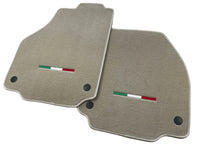 Floor Mats For Ferrari F8 Tributo (2019-2023) Beige Italian Edition - AutoWin