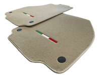 Floor Mats For Ferrari F8 Tributo (2019-2023) Beige Italian Edition - AutoWin