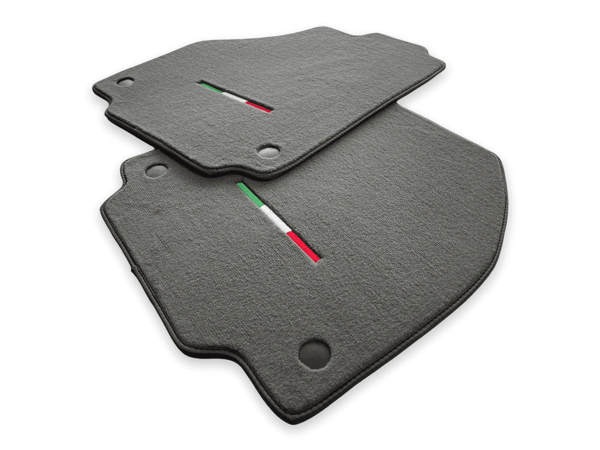 Floor Mats For Ferrari F8 Tributo (2019-2023) Gray Italian Edition - AutoWin