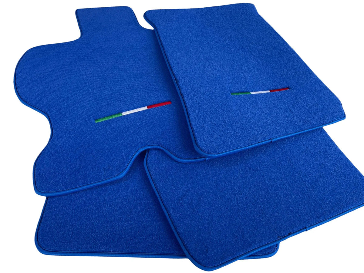 Floor Mats For Ferrari FF 2011-2016 Blue Italy Edition - AutoWin