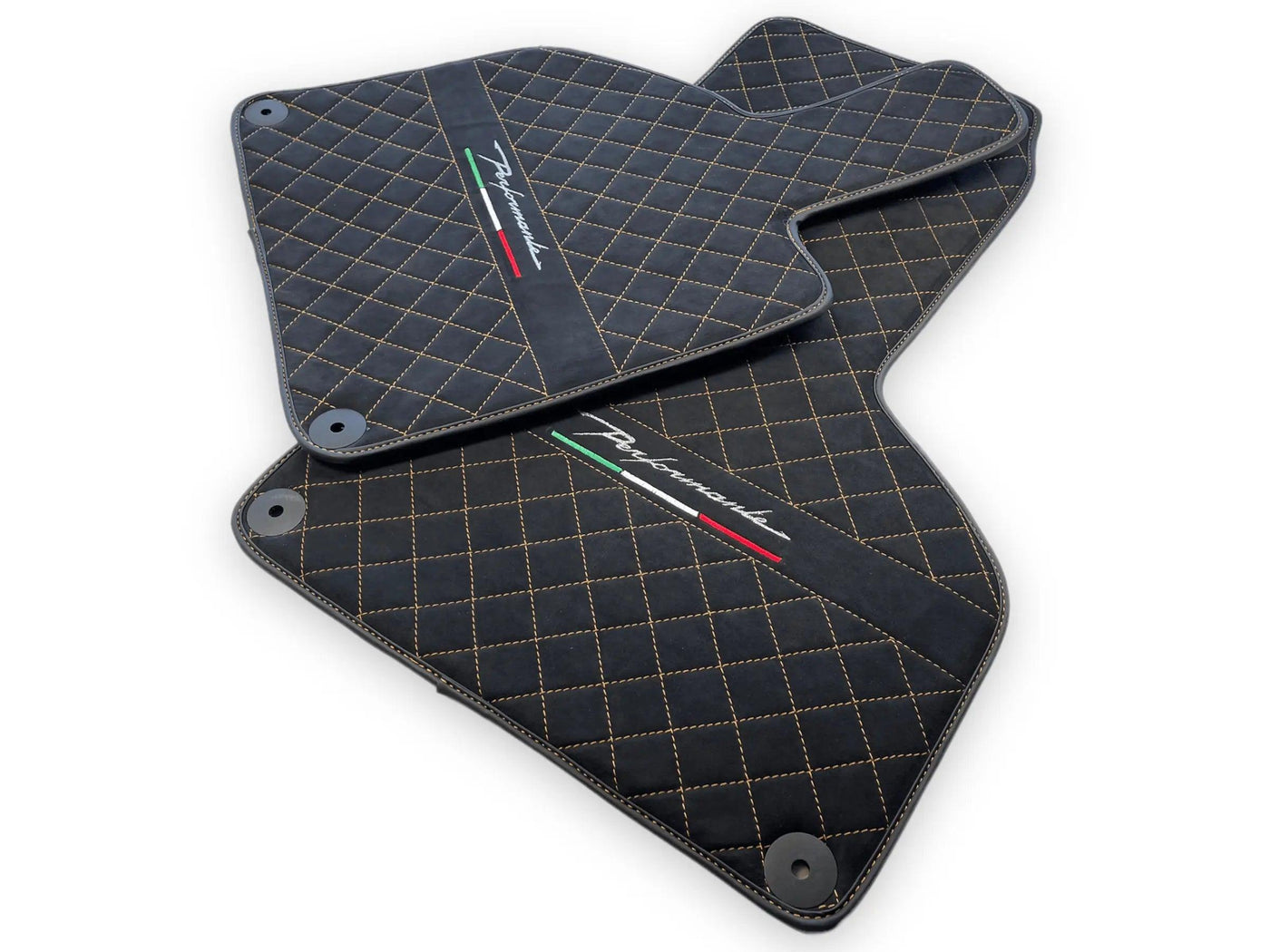 Floor Mats for Lamborghini Huracan Perfomante Alcantara Leather - AutoWin