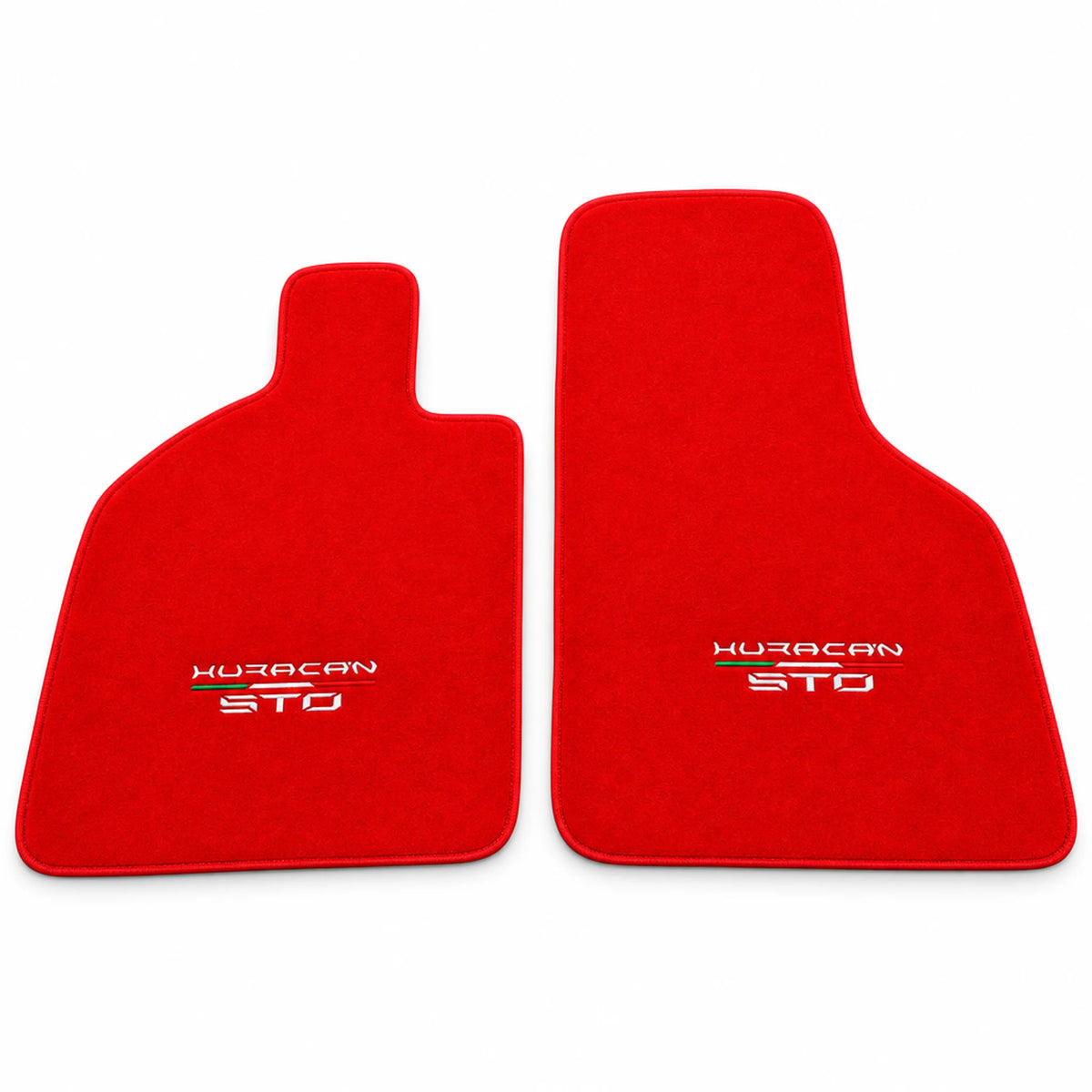 Floor Mats for Lamborghini Huracan STO Red Color | AutoWin