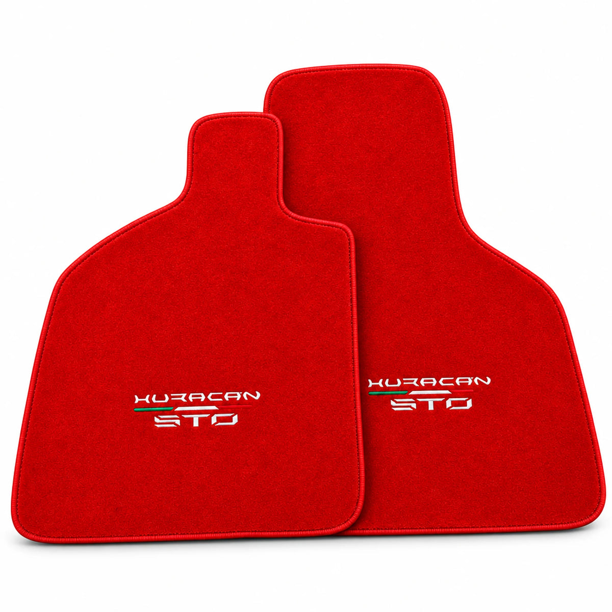 Floor Mats for Lamborghini Huracan STO Red Color | AutoWin